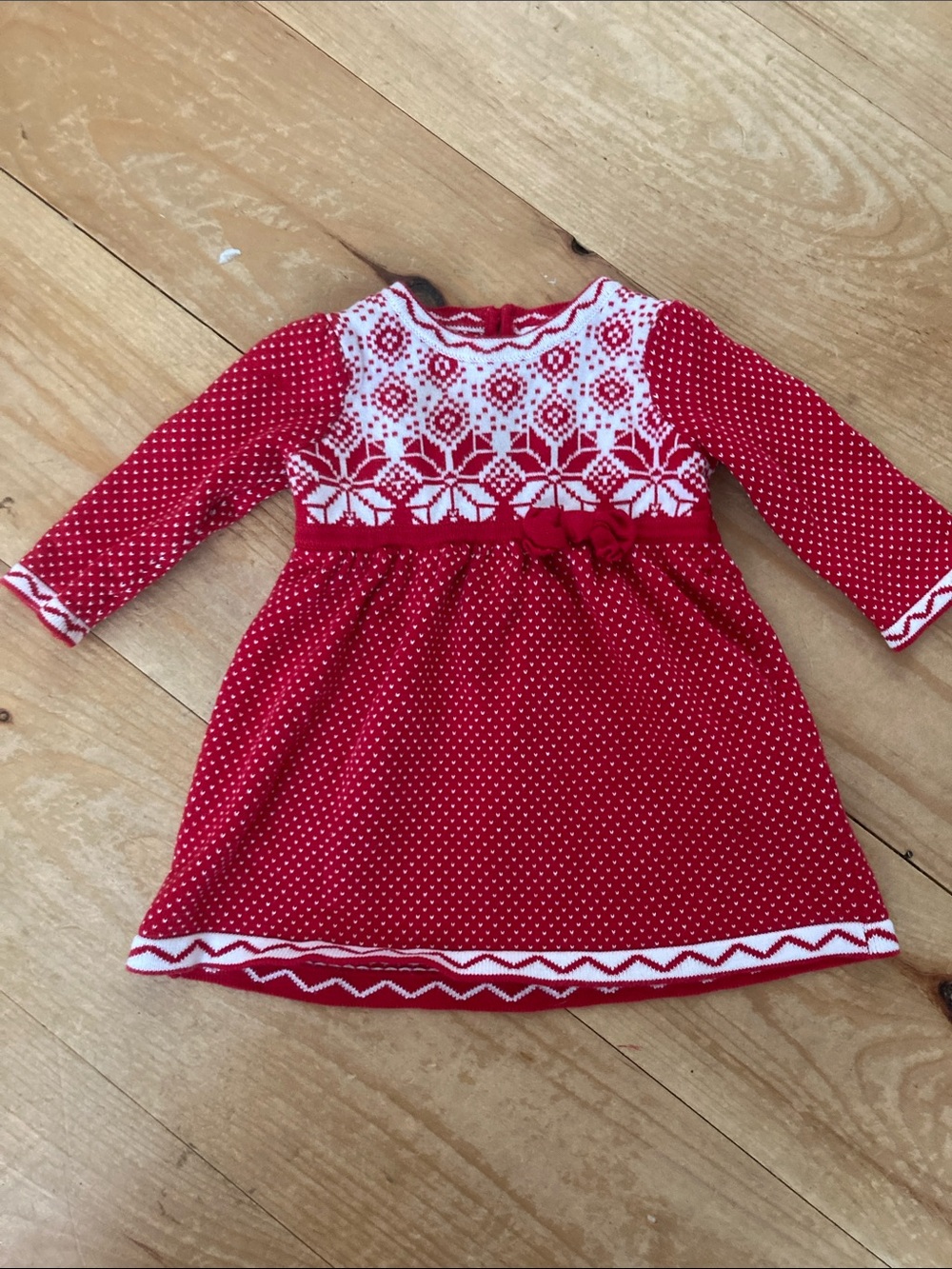 Hanna Anderson Red and White Baby Dress